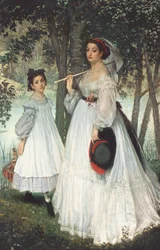 Die zwei Schwestern: Porträt, 1863